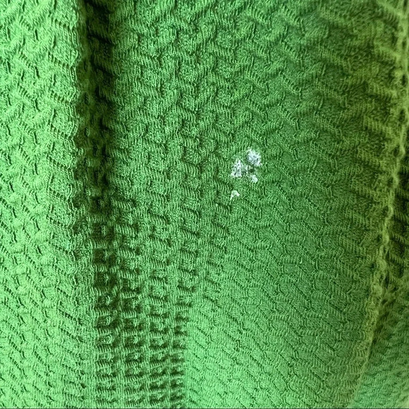 Ganni green stretch fit and flare short sleeve dress 5558 - Picture 8 of 8